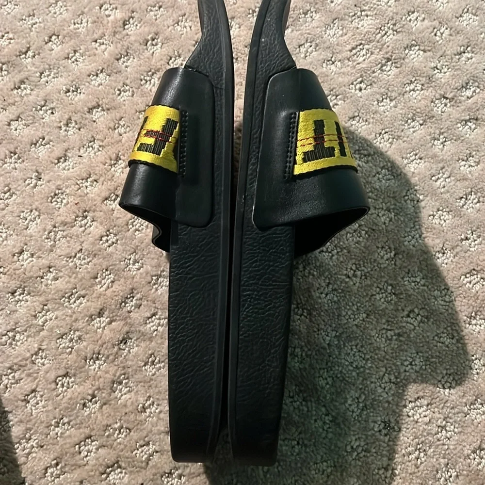 Off-White Men's Industrial Belt Logo Slide Sandals